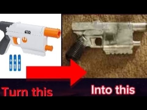 Turn a Rey Nerf Gun into a prop accurate NN-14 Blaster Pistol - YouTube