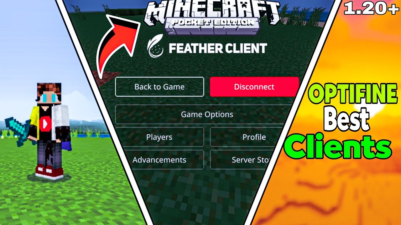 Top 3 Best Optifine For Minecraft PE 1.20, Best Lag Fix Optifine For MCPE, Best Clients MCPE