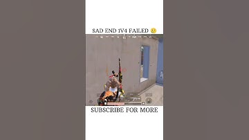 Sad end 1v4 failed😱 #shorts #ytshorts #shortsvideo #pubgmobile #bgmi #bgmishorts #viralshorts