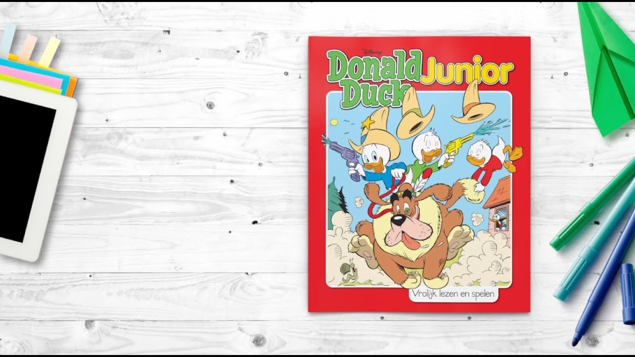 Leren lezen begint met Donald Duck Junior - YouTube