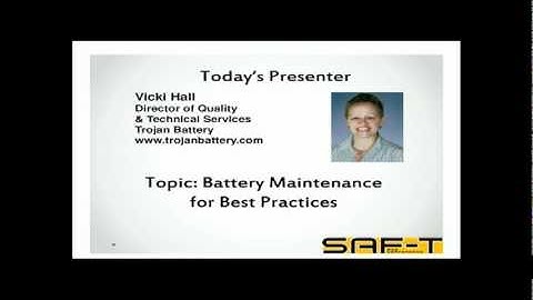 Educational Video - Deep-Cycle Battery Maintenance