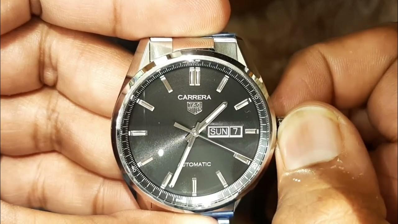 Time Setting Tag Heuer CARRERA Day and Date Automatic Watch YouTube