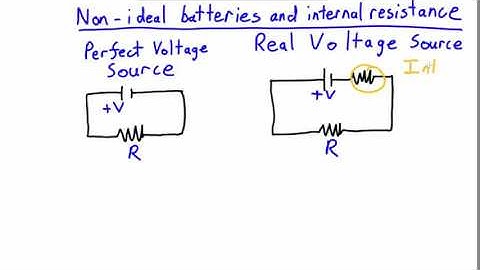 Non-ideal batteries and internal resistance | Electrical Physics | meriSTEM