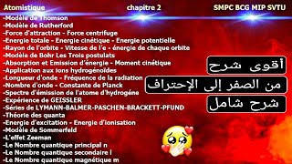 Atomistique chapitre 2 SMPC BCG SVTU MIP شرح شامل من الصفر إلى الإحتراف