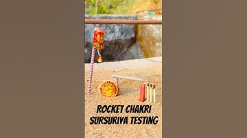 Rocket Chakri Sursuriya Testing 🔥| Diwali Fireworks | #experiment #crackers #fireworks #shorts