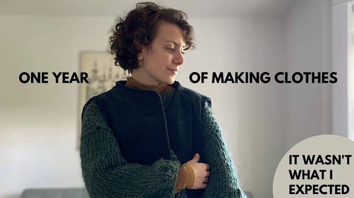 What I learned after I made my own clothes for one year | Sewing a me-made wardrobe