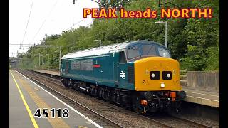 The 'Oban Peak' loco, 45118 'The Royal Artilleryman'.  Hartford, 4th June 2026