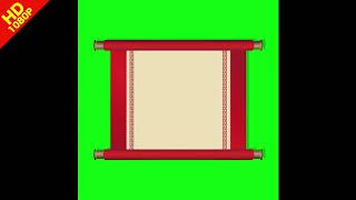 Antique scroll green screen video zzlab