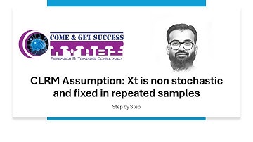 OLS Assumption: Xt is non stochastic and fixed in repeated samples
