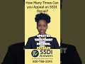 How Many Times Can You Appeal an SSDI Denial?