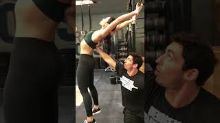 Have you ever tried this partner stretch? So good! ￼#stretch #stretching #flexibility #crossfit