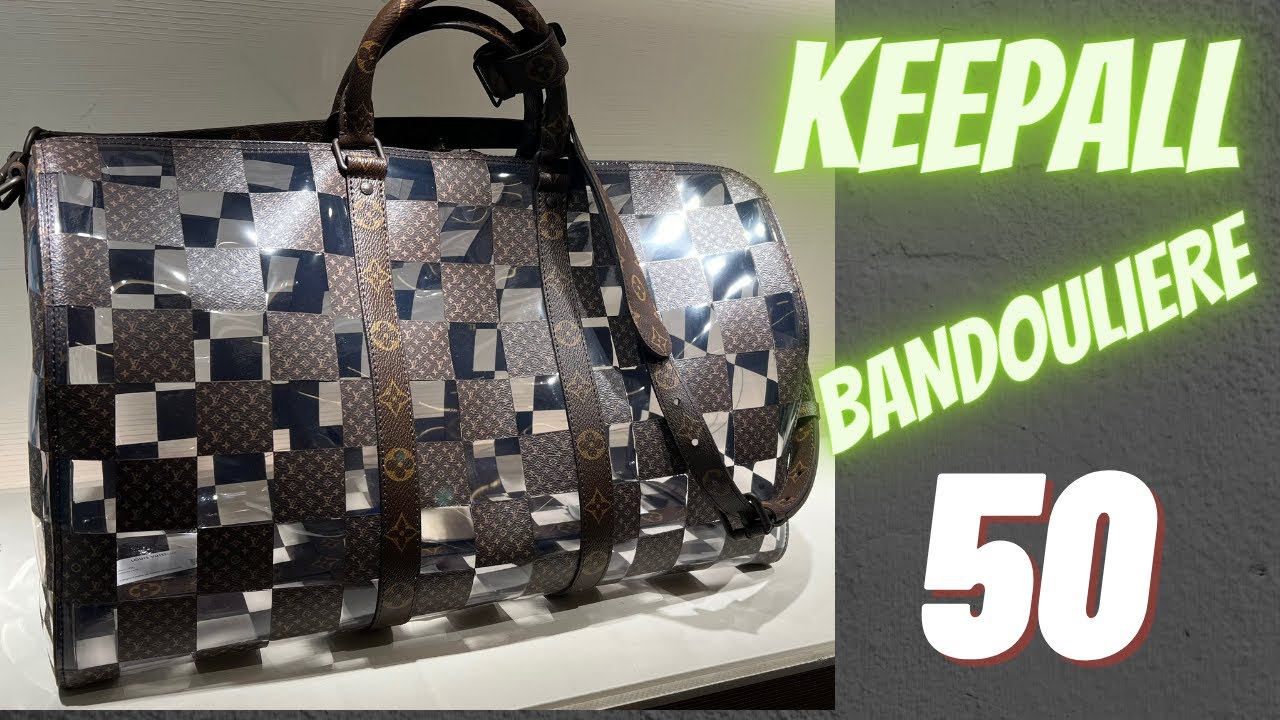 Louis Vuitton Chess-Patterned Keepall 25