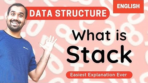 What is Stack Explained in English l Data Structure