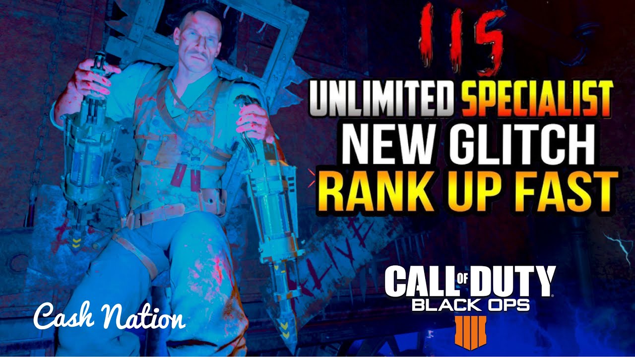 BLACK OPS 4 ZOMBIES GLITCHES: UNLIMITED XP & SPECIALIST GLITCH! (AFTER PATCH) MAX RANK IN ONE GAME!