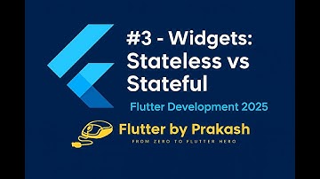 Flutter Tutorial #3 – Widgets: Stateless vs Stateful | Flutter for Beginners