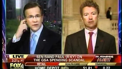 Sen. Rand Paul Pushes for Further Investigation of the GSA Scandal on Fox Business - 04/18/12