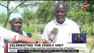 Residents of a Siaya village mark the International Day of Families