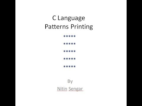 C Programming simple square pattern
