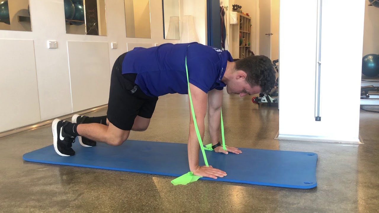 Push up plus with band - YouTube