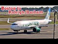 Full Flight: Frontier Airlines A320neo Boston to Raleigh/Durham (BOS-RDU)