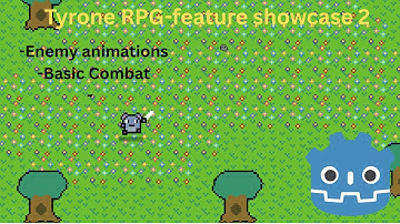 Tyrone RPG Feature Showcase 2 - Godot┃Rock Enemy Animations and Basic Combat