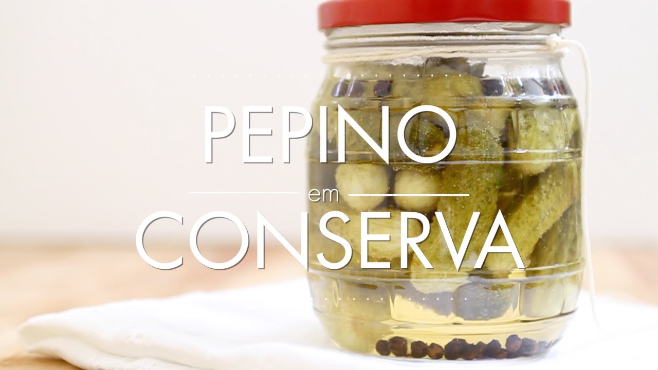 Como Fazer Pepino em Conserva (Cornichon) Picles YouTube