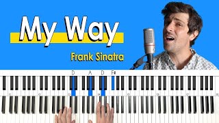 How to play “My Way” by Frank Sinatra [Piano Tutorial/Chords for Singing]