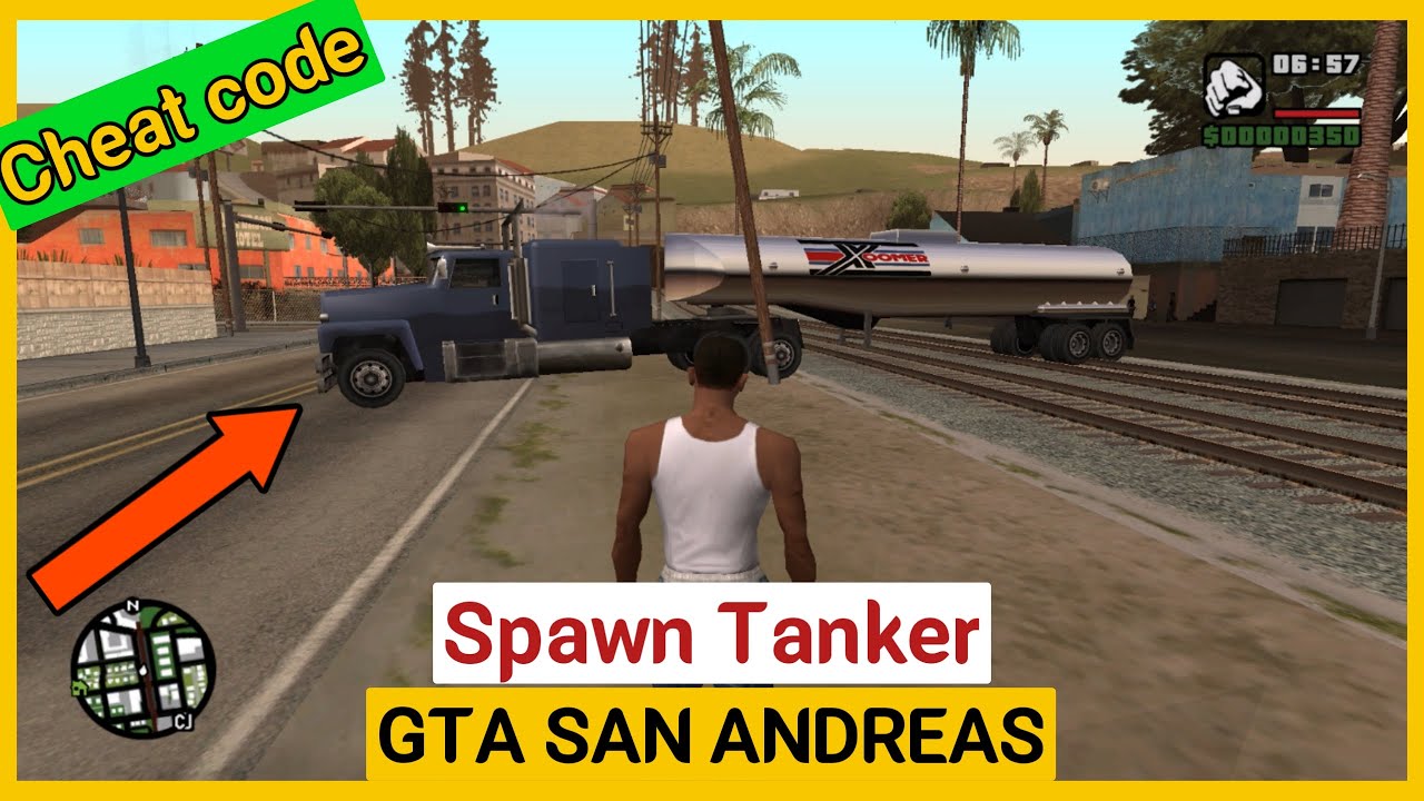 Spawn Tanker GTA San Andreas Cheat Code For PC, PS, Xbox - YouTube