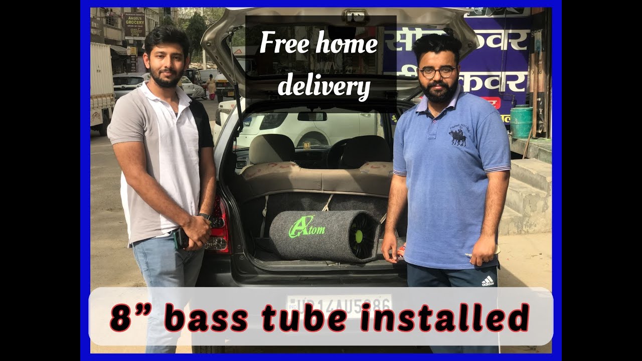 review of 8inch bass tube //inbuilt amplifier bass tube // small size