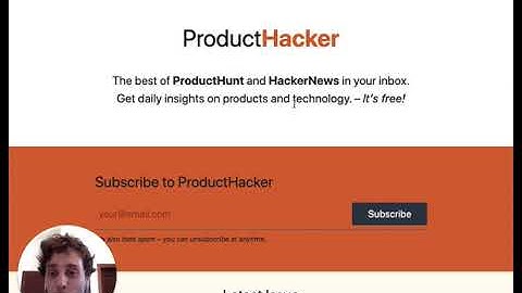 ProductHacker – The best of Product Hunt and Hacker News in your inbox