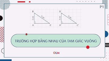 Ba trường hợp bằng nhau của tam giác vuông (Phần 1) | Toán 7 | OLM.VN