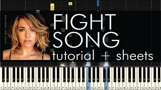 Rachel Platten - Fight Song - Piano Tutorial   Sheets