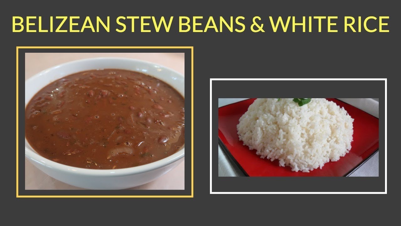How To Make Belizean Stew Beans & White Rice YouTube
