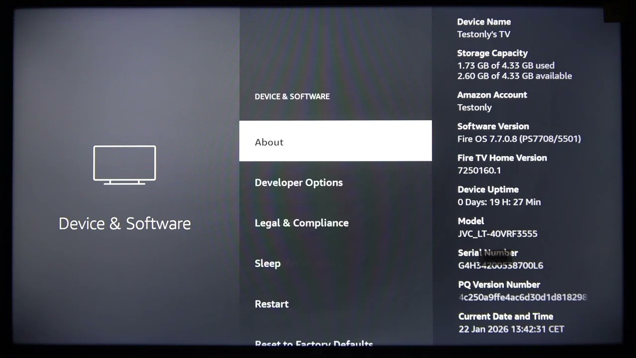 JVC Smart TV – How to Enable Developer Options