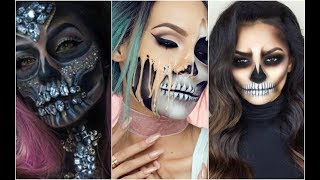 Calavera Sexy | Skull Glam 💀 TOP INCREÍBLES MAQUILLAJES 💀💀 Best Halloween Makeup #3