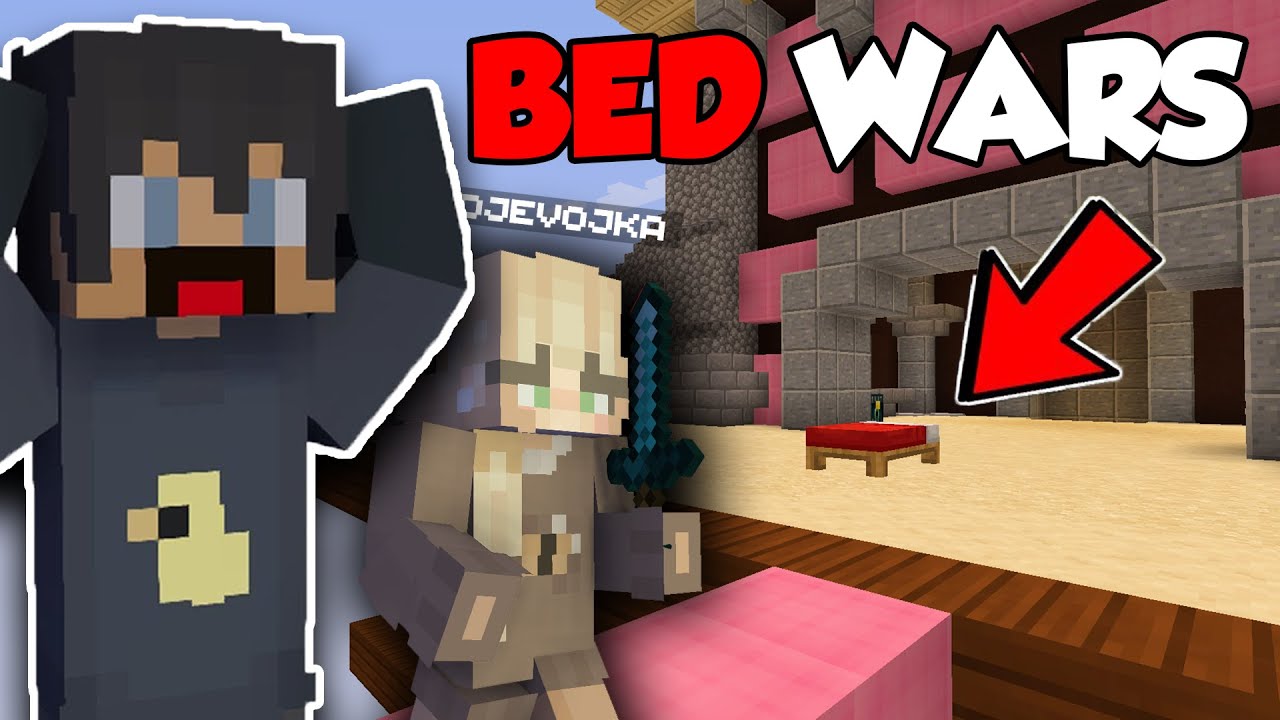Djevojka me uči da igram BedWars!