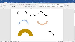 Arc in Word: letters arc, arc symbol, draw arc screenshot 5