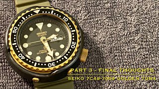 Seiko Golden Tunas - Part 3: 7C46-7009 Final Thoughts
