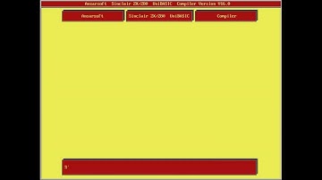 My Sinclair ZX Hello world compiled on PC base and Hello world exec running on PC target machine