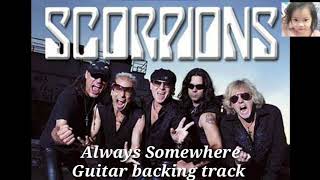 Video thumbnail of "Scorpions ALWAYS SOMEWHERE guitar backing track with vocals"