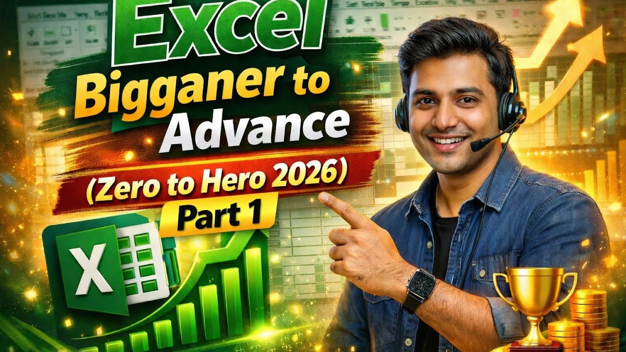 Excel Beginner to Advanced – Part 1 | Zero to Hero Excel 2026 | Tech Verse