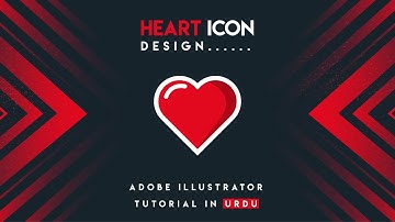 How to create heart icon design in adobe illustrator