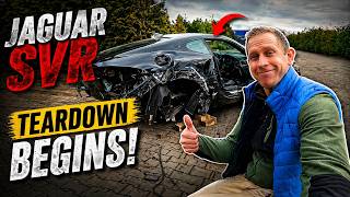 Jaguar F-Type SVR Rebuild Begins! Front End Teardown...