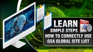 How to use GSA Search Engine Ranker Global Site List in Your GSA SER Projects - Asia Virtual