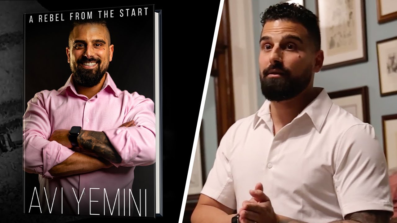 Avi Yemini addresses fans at UK book launch after far-left activists FAIL to shut down event