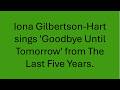 'Goodbye Until Tomorrow' from The Last Five Years