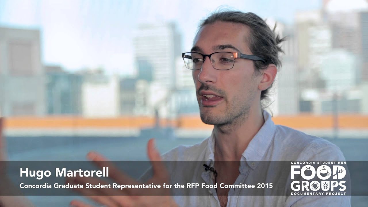 Hugo Martorell on alternative food systems concordia university jobs
