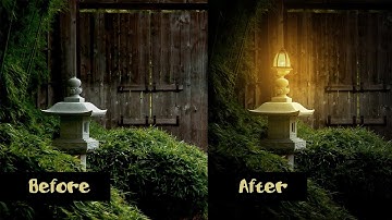 Create realistic light for bulb or lantern in Photoshop | Photoshop tutorial #3