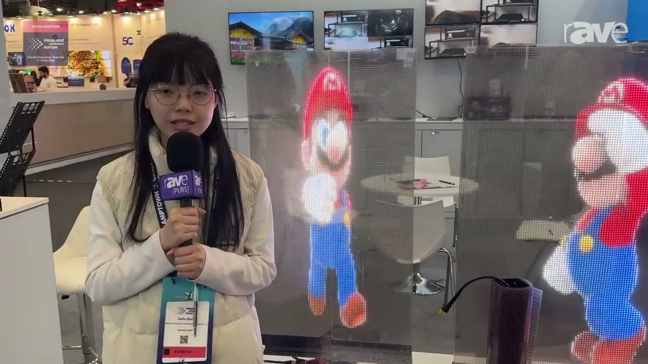 ISE 2026: KENSENCE Reveals StarFlash Flexible Transparent LED Film Display