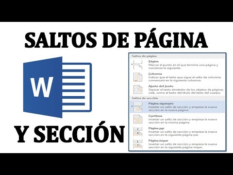 Video: ¿Cómo funcionan los saltos de página en Word?